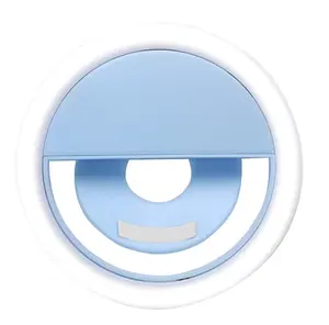 경량 맞춤형 전화 필 라이트 라이브 방송 뷰티 충전 인쇄 가능한 로고가있는 라운드 셀카 휴대 전화 필 라이트