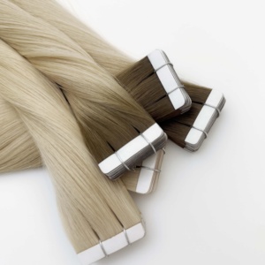 Extensiones de Cabello Humano Virgen con Cinta Adhesiva, Cabello Liso Europeo 100% Natural para Salón, Postizo de Cabello Humano Más Vendido 2025 - Product Image 5