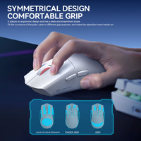 Souris de jeu sans fil Dark Alien X1 PAW3311 2.4G avec rétroéclairage RGB, 59G, légère, 12000 DPI, trois modes