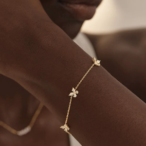 Pulseras <span class=keywords><strong>de</strong></span> Mariposa <span class=keywords><strong>de</strong></span> <span class=keywords><strong>Oro</strong></span> <span class=keywords><strong>de</strong></span> 18k con Circonita Cúbica en Forma <span class=keywords><strong>de</strong></span> Pera y Marquesa, Joyería <span class=keywords><strong>de</strong></span> Moda al por Mayor, <span class=keywords><strong>Pulsera</strong></span> <span class=keywords><strong>de</strong></span> Plata 925 <span class=keywords><strong>de</strong></span> Estilo Vintage - Product Image 3