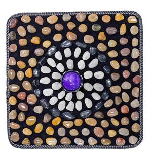 [Estuche de Regalo] Tapete de Masaje para Pies con Piedras Naturales Rain Flower, Control de Tiempo, Alimentación USB, 40x40cm, Tapete para el Hogar con Acupresión, Hecho en China - Product Image 6