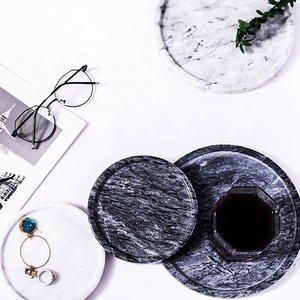 Bán Buôn Cổ Điển Đá Phục Vụ Tấm Vòng Catchall Lưu Trữ Khay Nhà Phòng Khách Trang Trí Nội Thất Bằng Đá Cẩm Thạch Trang Sức Hiển Thị Khay - Product Image 4