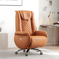 Chaise de direction ergonomique moderne en cuir synthétique pour le bureau et la maison, avec dossier personnalisable et cadre en fer pour la formation des employés