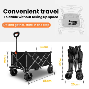 Chariot de pique-nique pliable 2026 avec batterie au lithium, chariot utilitaire de plage pliable, chariot de camping électrique - Product Image 6