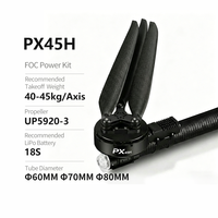 Système de propulseur lourd pour drone haute altitude PX45H 81 kg max, kit moteur de drone tout-en-un pour l'agriculture ou charge de 80-90 kg