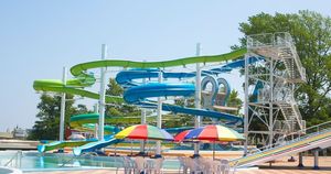 Outdoor Playground Kids Sports and Entertainment slip Slide Fiberglass <strong>Tube</strong> Water Park Equipment Swimming Pool Slide - Product Image 3