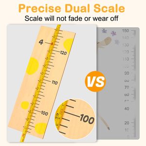 Tableau <span class=keywords><strong>de</strong></span> croissance mural en bois pour enfants, mesure <span class=keywords><strong>de</strong></span> la taille pour garçons et filles, règle <span class=keywords><strong>de</strong></span> mesure <span class=keywords><strong>de</strong></span> la croissance murale - Product Image 3