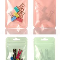 Sachets Doypack transparents à fermeture éclair, scellés sur trois côtés, réutilisables, taille personnalisée, en matériau composite, pour stockage alimentaire, vente en gros
