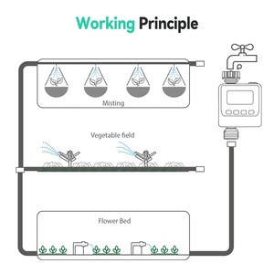 <span class=keywords><strong>Rainpoint</strong></span> השקיה טיימר עם גשם עיכוב פונקציה אוטומטי השקיה מערכת 3 תוכניות מראש גן ממטרה עבור דשא חצר - Product Image 6