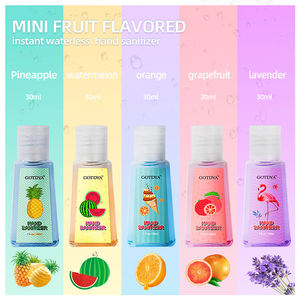 <span class=keywords><strong>Mini</strong></span> Gels Hydroalcooliques Personnalisés 30ml de Poche Parfums Fruités Assortis Format Voyage <span class=keywords><strong>Antibactérien</strong></span> Hydratant - Product Image 5