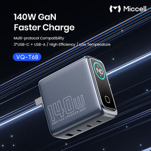 <span class=keywords><strong>Chargeur</strong></span> mural compact électrique 140W GaN avec écran TFT intelligent, compatibilité multi-protocoles pour <span class=keywords><strong>MacBook</strong></span> // Garantie 12 mois - Product Image 6