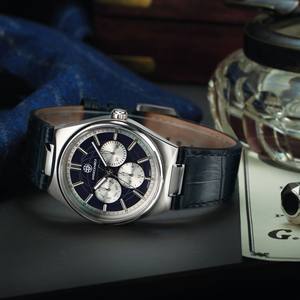 Undecember ODM/OEM Montre classique en cuir haut de gamme pour hommes Montres à quartz avec cadran en cristal de saphir avec affichage de la date 24 heures - Product Image 4