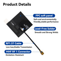 Antenne WiFi interne double bande 2.4G 5.8G FPC 3dBi, antenne PCB flexible avec adhésif 3M MHF1 pour maison intelligente, caméra IoT, routeur