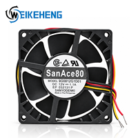 Ventilateurs axiaux à haut débit d'air, originaux 9G0812G1D01, 12V DC, 1.10A, 13.2W, 80x80x38mm, 3 fils, double roulement à billes, ventilateur de refroidissement industriel