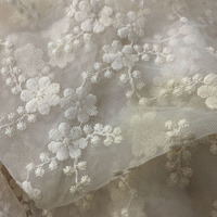 Tissu en maille gaze tulle vêtements de mariage, tissu de broderie tulle maille dentelle tissu matière première tissu dentelle élégant