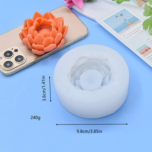 Lá Sen Silicone nến khuôn thạch cao tự chế hương liệu <span class=keywords><strong>handmade</strong></span> DIY công cụ nướng - Product Image 3