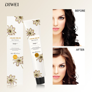 DIWEI 100 ml Crème de coloration professionnelle à base de plantes sans ammoniaque personnalisée Permanent 112 couleurs Couleur de mode pour salon - Product Image 1
