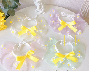 Schöne Haustier Lätzchen für kleine Hunde Halsbänder Krawatte Katzen schal Welpe Bandanas für Katzen Dreieckige Fliege Haustier Strick halsband Hund Lätzchen - Product Image 4