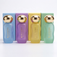 Flacon de parfum de luxe rechargeable en verre vide de 100 ml, avec étiquette personnalisée et boîte, directement de l'usine