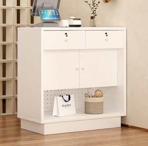 Tienda de ropa de moda Escritorio de recepción Mostrador de pago pequeño para tienda de conveniencia Salón de belleza Mostrador de Bar simple Diseño de tienda - Product Image 4