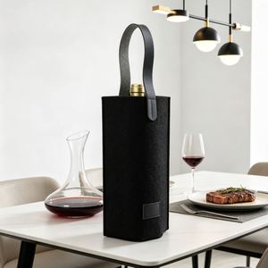 Wine Tote <b>Bag</b> High Grade Felt Gift <b>Bags</b> Reusable Wine <b>Bottle</b> Holder for Christmas Birthday Baby Shower Wedding - Product Image 4