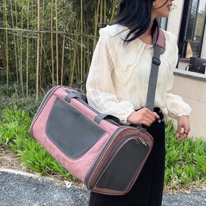 Troli Hewan Peliharaan Portabel Dapat Dilepas untuk Perjalanan Luar Ruangan 4 Roda Tas Travel Kereta Kucing Pembawa Kereta Dorong Anjing - Product Image 3