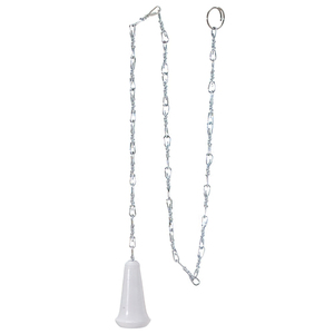 Catena per cassetta WC in alluminio di alta qualità con pomello in plastica. - Product Image 1