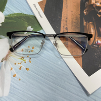 Lunettes unisexes populaires bon marché à la mode métal classique meilleur prix bas rétro lunettes montures optiques