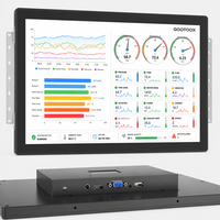 Monitor Táctil Capacitivo Industrial de Marco Abierto de 7', 10.1', 13.3', 15.6', 21.5' con Pantalla LCD 16:9 para VGA USB, Montaje en Panel, Nuevo de Fábrica