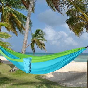 <span class=keywords><strong>Hamaca</strong></span> plana de refugio portátil de nailon ultraligero, correas de árbol para acampar al aire libre, senderismo, viajes, y columpio mochilero, tienda de Hamacas - Product Image 1