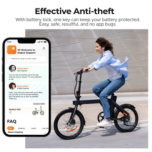 Stock de almacén UE/RU/EE. UU. <span class=keywords><strong>Engwe</strong></span> P20 36V batería recargable de ion de litio bicicleta eléctrica plegable de alta velocidad 25 km/h bicicleta eléctrica plegable - Product Image 2