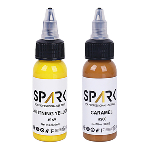 Mực xăm hữu cơ chuyên nghiệp Spark, nhãn hiệu riêng, màu xăm tùy chỉnh 30ml dành cho cửa hàng xăm và nghệ thuật body art - Product Image 6