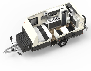 Caravane tout-terrain de 21 pieds, entièrement équipée avec mobilier, design familial, avec auvent manuel, en promotion - Product Image 6