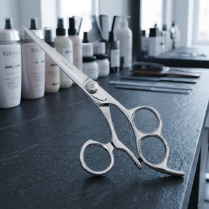 Professional Hairdressing <b>Scissors</b> Stainless Steel 440C Sharp Tip Right <b>Handed</b> Long Handle Hair Shears - Product Image 3