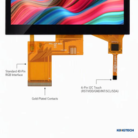 Kingtech - Módulo LCD TFT Táctil de 4.3 Pulgadas, 480*272, Amplio Rango de Temperatura, Pantalla de Visión Completa, Kit de Desarrollo de Detector Portátil para Control del Hogar Inteligente