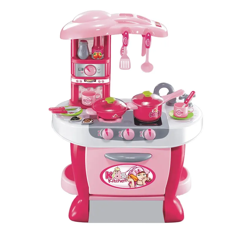 Penjualan Laris Baru Mainan Dapur Sentuh Teknologi Mainan Dapur Cookhouse Induksi Sentuh untuk Anak Perempuan