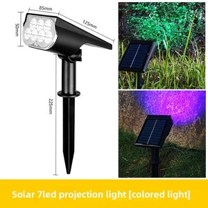 Reflector <span class=keywords><strong>LED</strong></span> Solar <span class=keywords><strong>para</strong></span> Jardín <span class=keywords><strong>Exterior</strong></span>, DC IP55, Resistente al Agua, con Estaca <span class=keywords><strong>para</strong></span> Tierra, Iluminación Continua de 6 a 12 Horas - Product Image 4