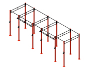 Hot Multi Fonction Cross Fit Pliant Équipement De Gymnastique À Domicile Wall Ball Rig Boîte Extérieure Cross-fits Station