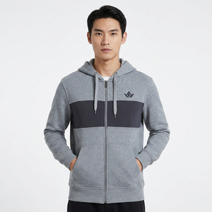 Lightweight Zip Hoodie for Men 100% Cotton Breathable Fabric Eco-Friendly Casual Streetwear Daily Use Regular Fit Comfort Wear - Product Image 1