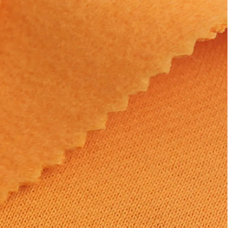 Échantillon gratuit fabricants de tissus en tricot 50% coton 50% polyester Cvc tissu polaire éponge français pour sweat à capuche