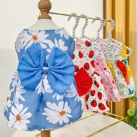 Hond Kat Huisdierkleding Jurken Accessoires Lente Zomer Bloemen Fruitpatroon Teddy Franse Bulldog Bichon Pommeren Brits
