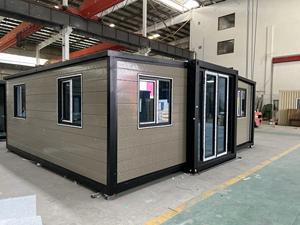 Maison conteneur pliable et extensible en acier préfabriqué, entièrement meublée, 2 chambres, 1 salle de bain, installation facile, pour usage domestique, bureau ou extérieur - Product Image 2