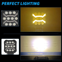 Feux de travail hors route carrés de 4 pouces, 10 LED, phare de conduite, position DRL, projecteurs, accessoires de voiture, aluminium, 9-30V, tracteur, SUV