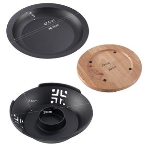 Gusseisen-Fischkopf-Hotpot für Heim- und Gewerbenutzung Grill-Kochpfanne mit Heizplatte - Product Image 3
