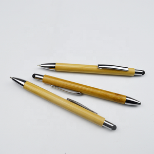 Eco Pen Vriendelijke Hout Touch Bamboe Balpen Met Stylus Custom Logo Afdrukken <span class=keywords><strong>Promo</strong></span> Pen - Product Image 4