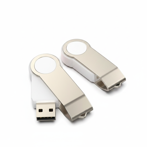 Chiavetta USB Girevole da 16GB con Design in Metallo e Portachiavi per Archiviazione Dati - Product Image 2