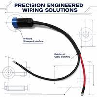 Harnais de câblage électronique personnalisé en caoutchouc PBT étanche avec connecteur circulaire pour appareils électroménagers et machines