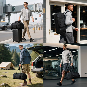 กระเป๋าเดินทาง <span class=keywords><strong>OZUKO</strong></span> 9834 รุ่นทันสมัยสำหรับผู้ชาย ความจุ 46 ลิตร กันน้ำ เหมาะสำหรับเล่นกีฬาและท่องเที่ยว มีช่องใส่ของหลายช่อง พร้อมช่องเก็บรองเท้า - Product Image 5