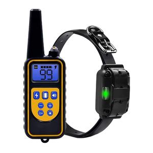 Collar de entrenamiento para perros eléctrico recargable impermeable <span class=keywords><strong>880</strong></span>, voz de vibración de choque electrónico sostenible con control remoto - Product Image 2
