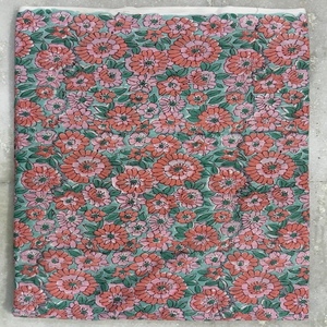 Tissu de robe en coton indien léger, doux, respirant, écologique, de couleur rose floral uni, de haute qualité, pour filles et garçons, origine Yard - Product Image 2